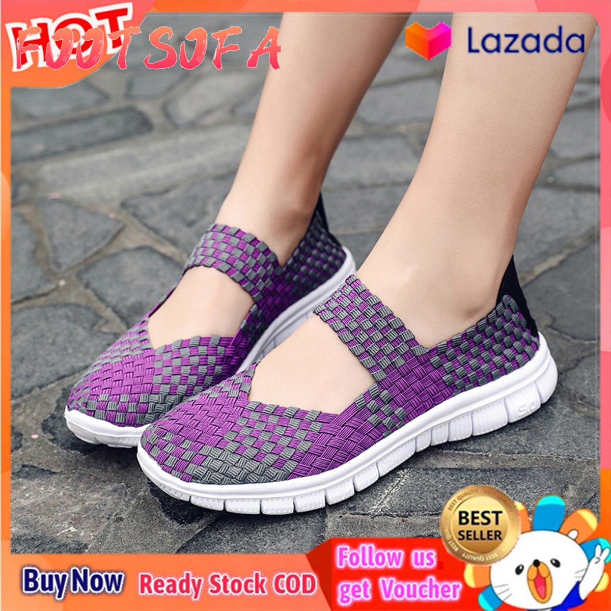 Light weight Mesh Shoes Ribbon Soft Bottom Mesh Hollow Women Shoes r-permeable Slip-proof Comfortable Leisure Shoes