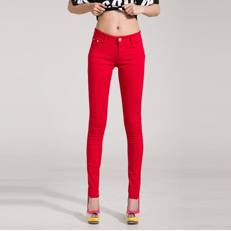Trousers Women Pants Casual Pencil women Pants Slim Stretch White Jeans pantalones mujer
