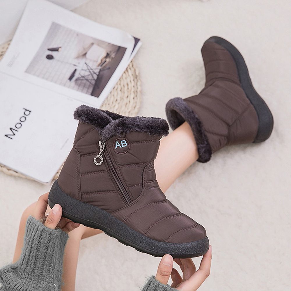 Women's Snow Boots Winter Ankle Short Bootie Waterproof Footwear Warm Shoes