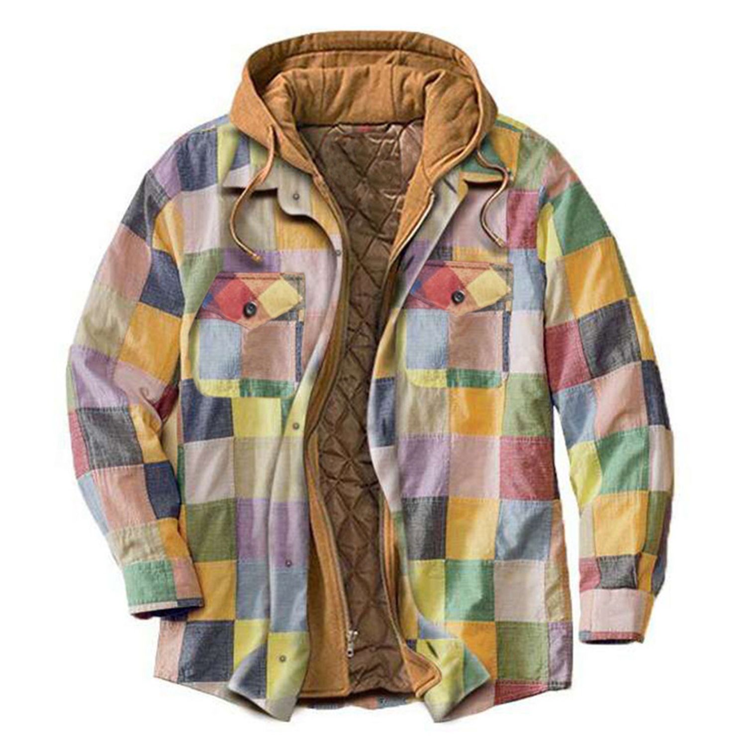 Men Hoodie Long Sleeve Loose-fitting Cotton Padded Hoodie