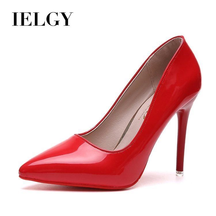 IELGY Women's singles pointed heads temperament cheongsam shoes banquet shoes