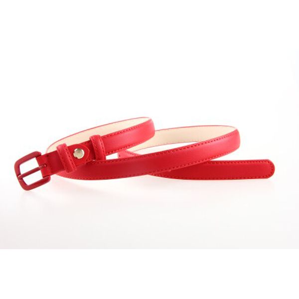 Fashion Women Leather Belt Straps Skinny Leather Belts Female Ladies Jeans Pants Belt Casual Straps Black Blue White