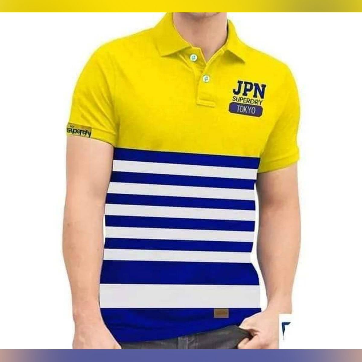 JPN polo shirt for men (yellow)