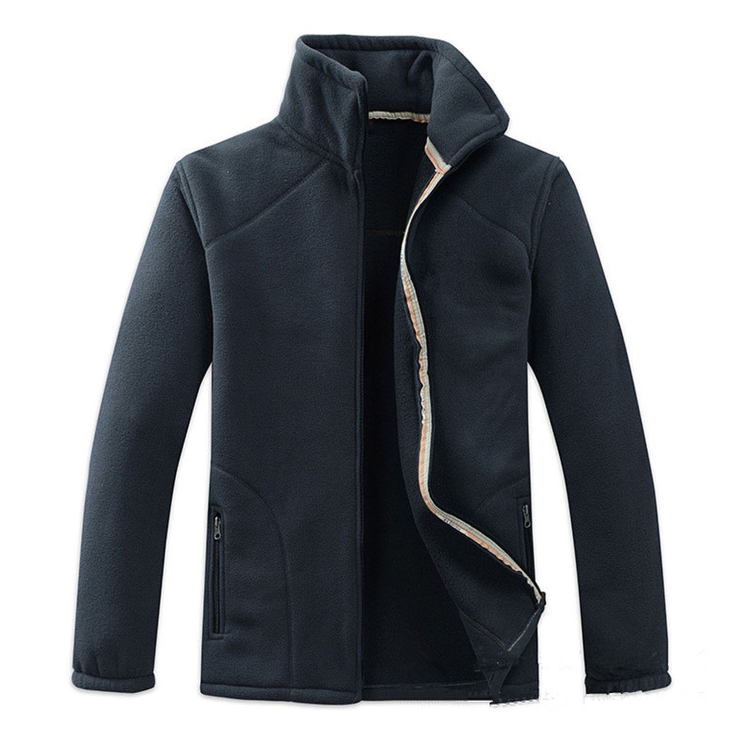 Male Jacket Solid Color Double-sided Plush Winter Jacket