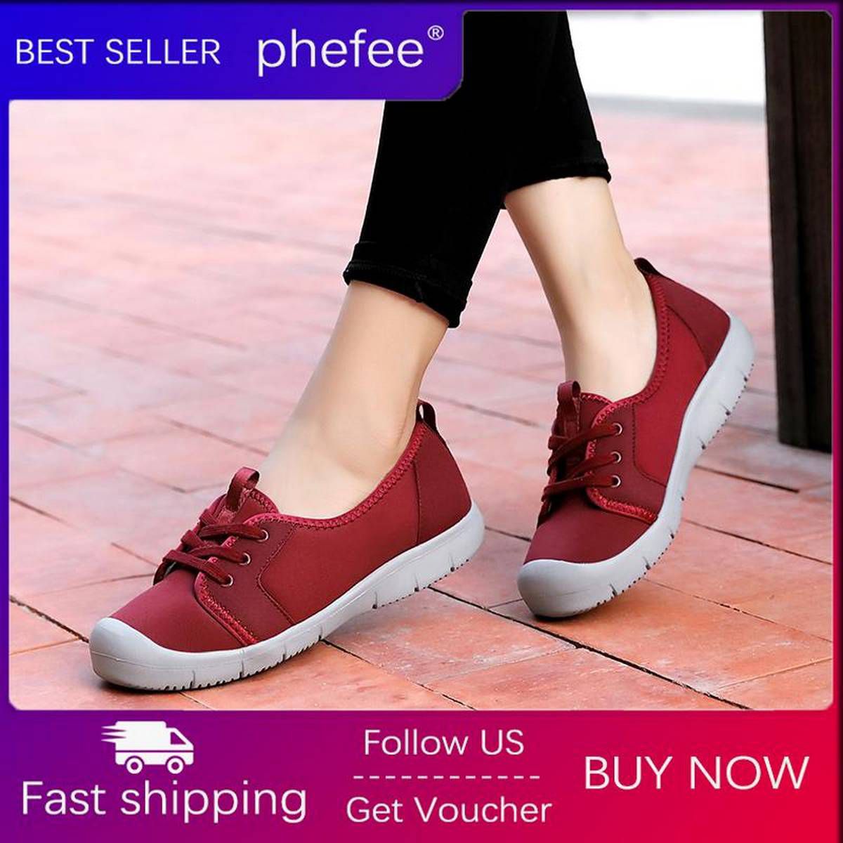 Korean Shoes For Women Casual Flat Shoes Ultra Light Boat Shoes Lace Up Lazy Shoes PlusSize 35-42