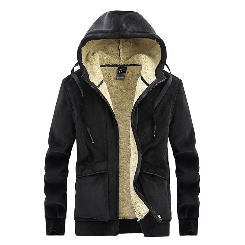 Winter Mens Jacket Thicken Fleece Jackets Men Autumn Winter Coat Men Hooded Windbreak Outwear Oversize M-8XL