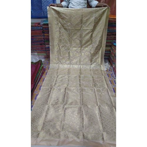 Katan 13Hand Saree for Women Golden Color Full Body Work