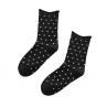 Fashion Autumn Winter Women Polka Dot Breathableddle Tube e Heap Socks