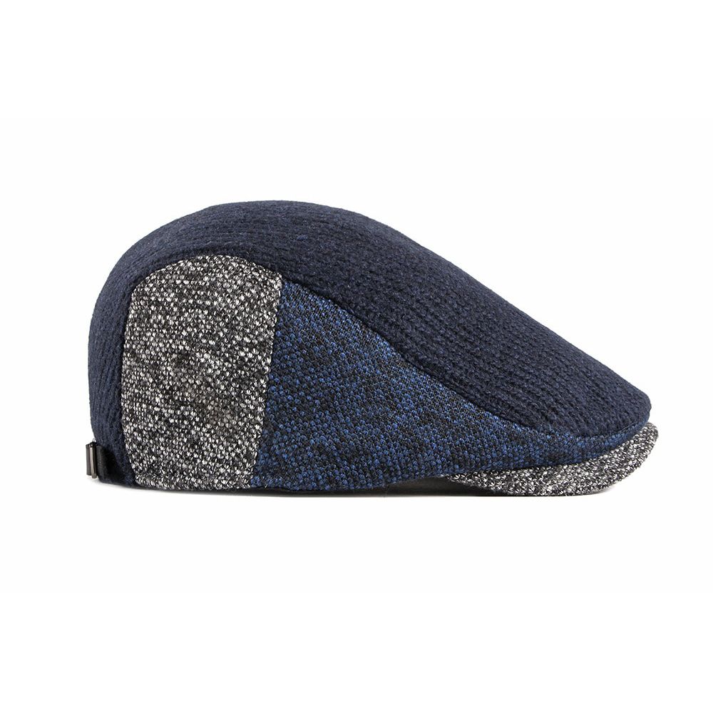 SLECKTON Knitted Beret Men Forward Hat Peaked Hat Winter Hats for Women Pom Hat Beanies for Men Knit Hat Men