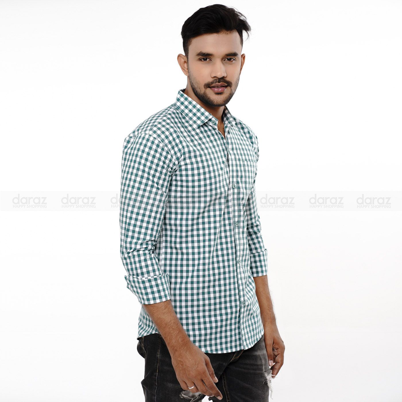 Men's Trendy Cotton Casual Style Shirt - Denim Shirt For Men