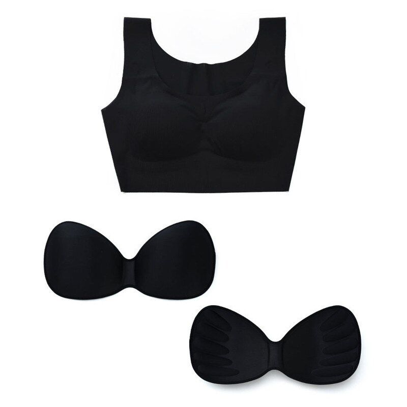 Varsbaby Seamless Vest Ultra-thin Sleep Anti-Expanding Wire Free Anti-Shock Bras