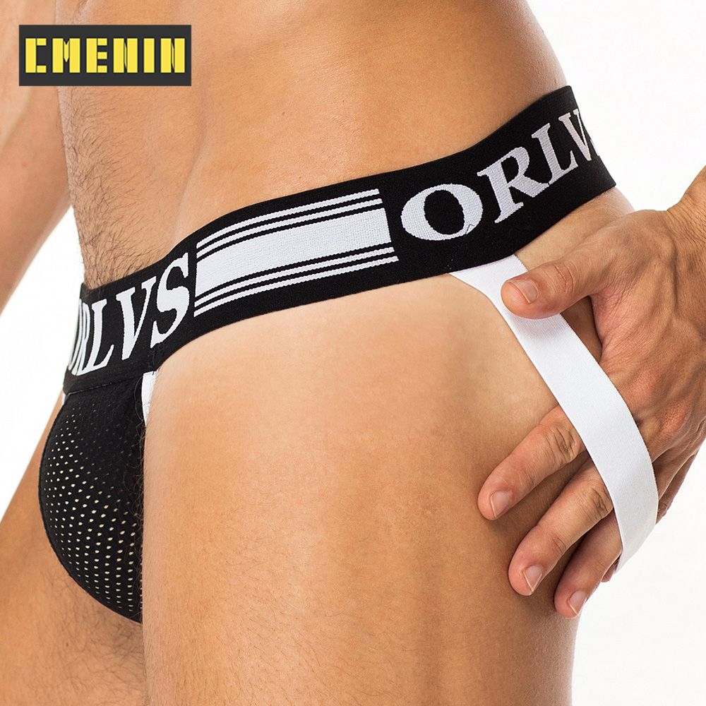 CMENIN Soft ORLVS (1 Pieces) Letter Mesh  Men Underwear thongss Mens Jockstrap Fashion thongss And G strings CMENIN Soft Quick Dry Letter Innerwear OR288