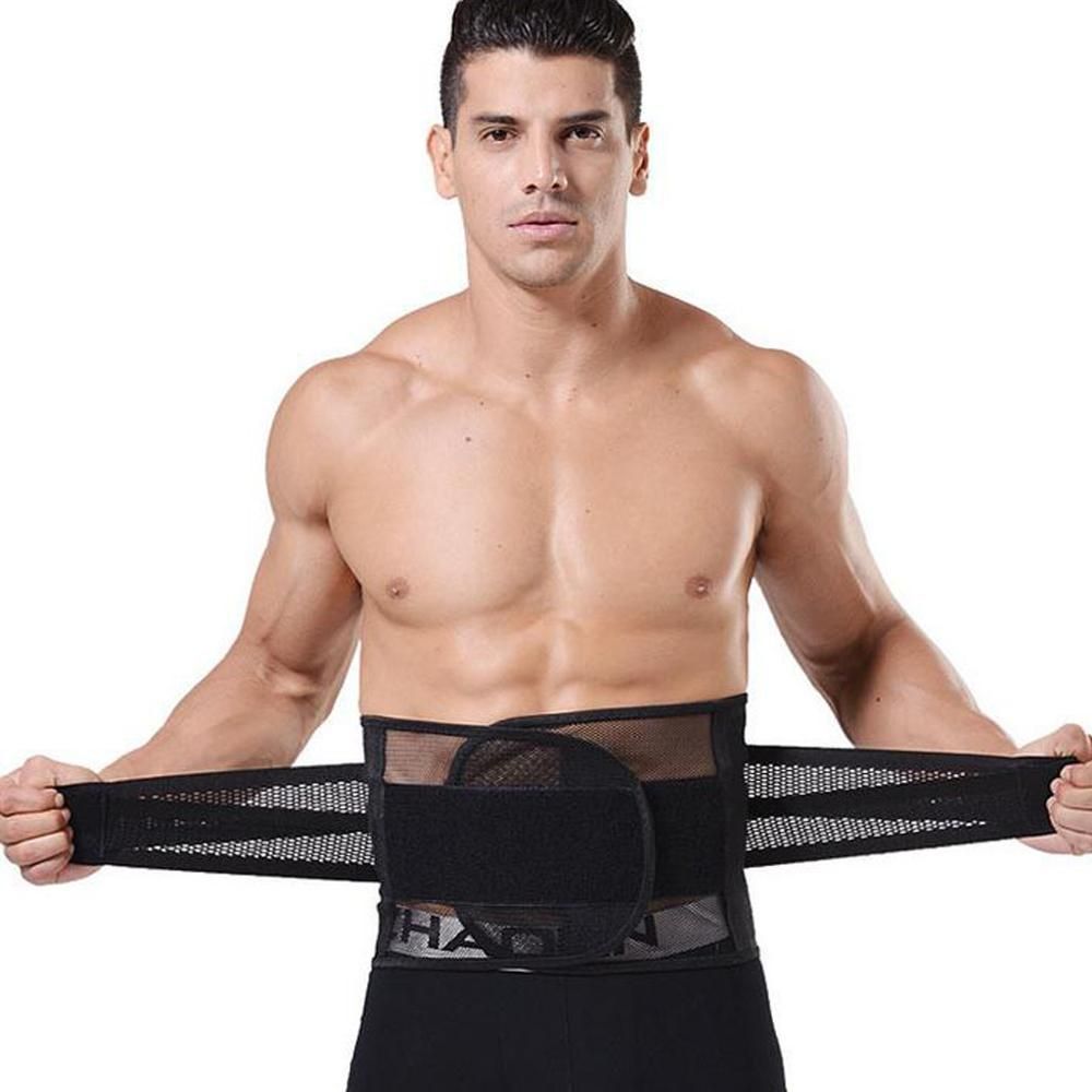 2019 Men&Women Tummy Belly Abdomen Trimmer Body Slimming Waist Belt Fat Burner Shape Corset Elastic Belt Cinturones Mujer