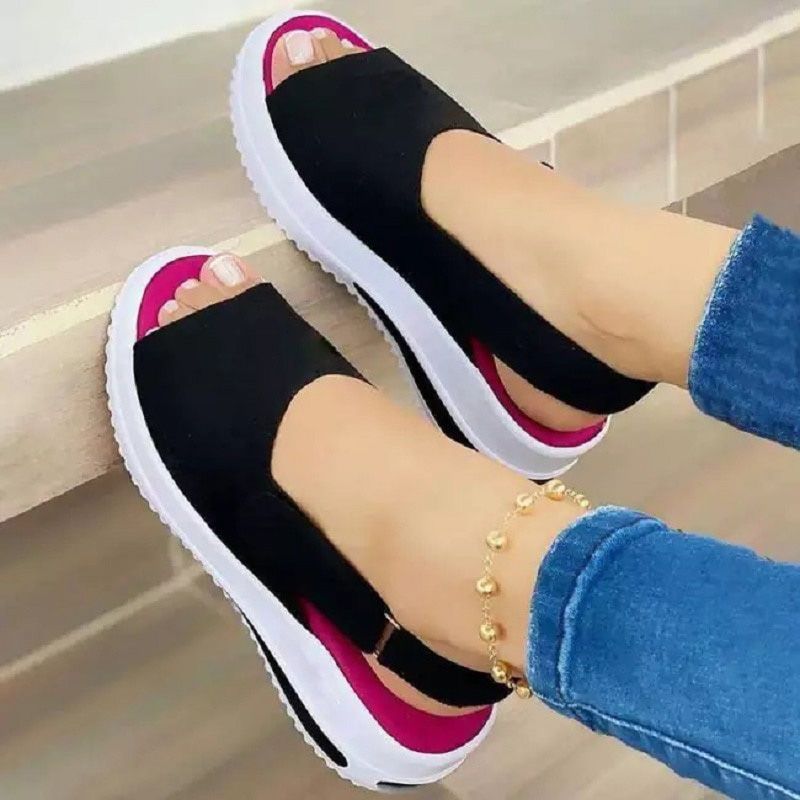 Women Sandals Heels Sandals Peep Top Summer Shoes Women Platform Sandals Soft Wedges Shoes Sandalias Mujer Casual Footwear