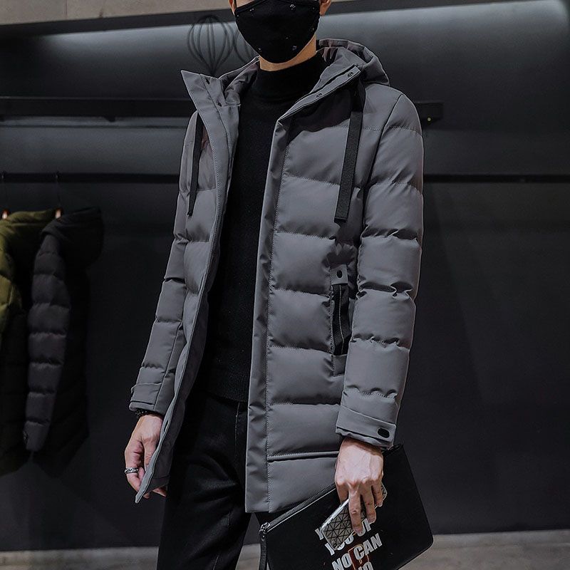 Long Style Parka Men Winter Jacket Coat For Men Hooded Thick Cotton-Padded Jacket Mens Parka Coat Male Fashion Casual Coats 4XL