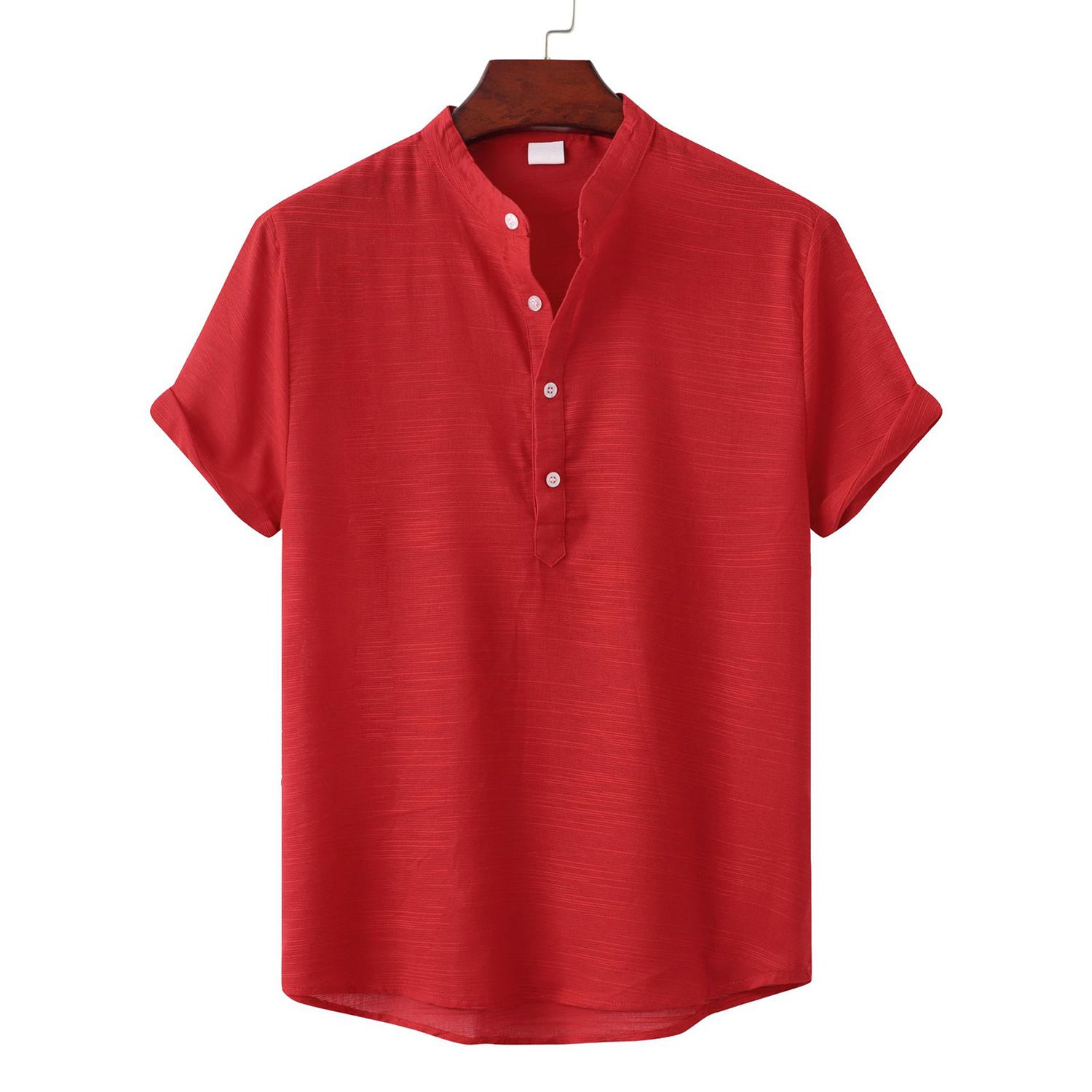 Men Shirt Thin Single-ed Shirt