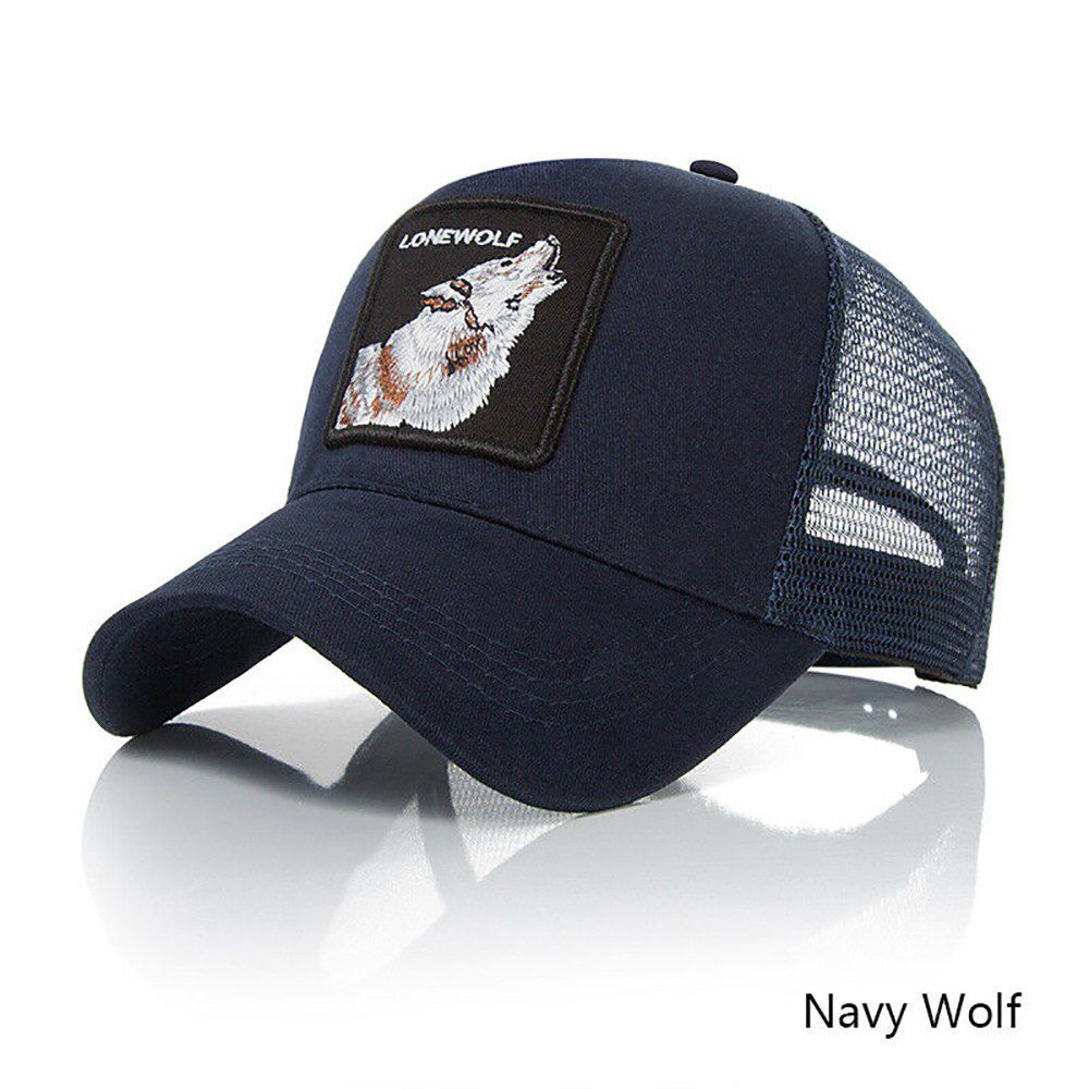 Personality Baseball Caps Animal Embroidery Pattern Hip Hop Fashion Men Summer Breathable Streetwear Bone Unisex 2019