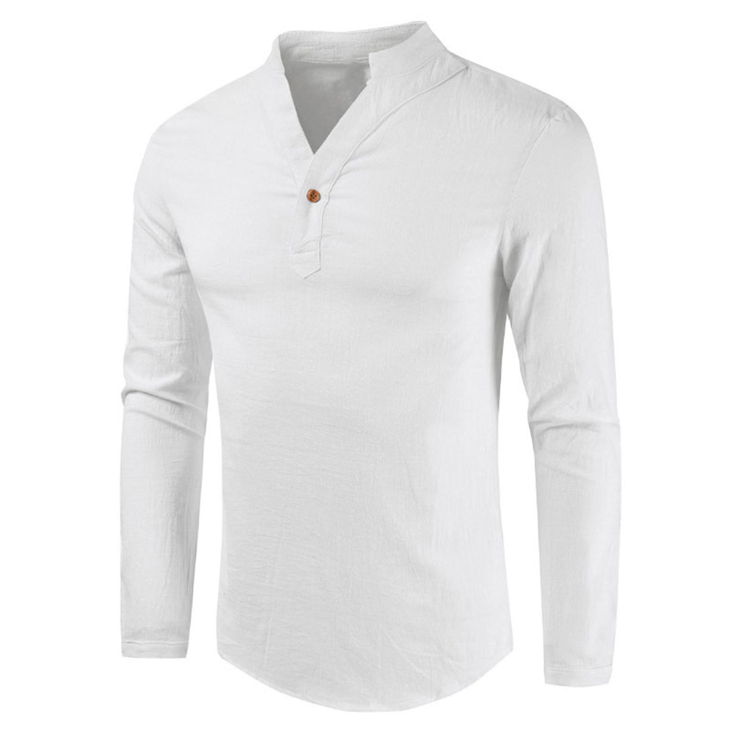 Men Top Soft One Button Spring Shirt
