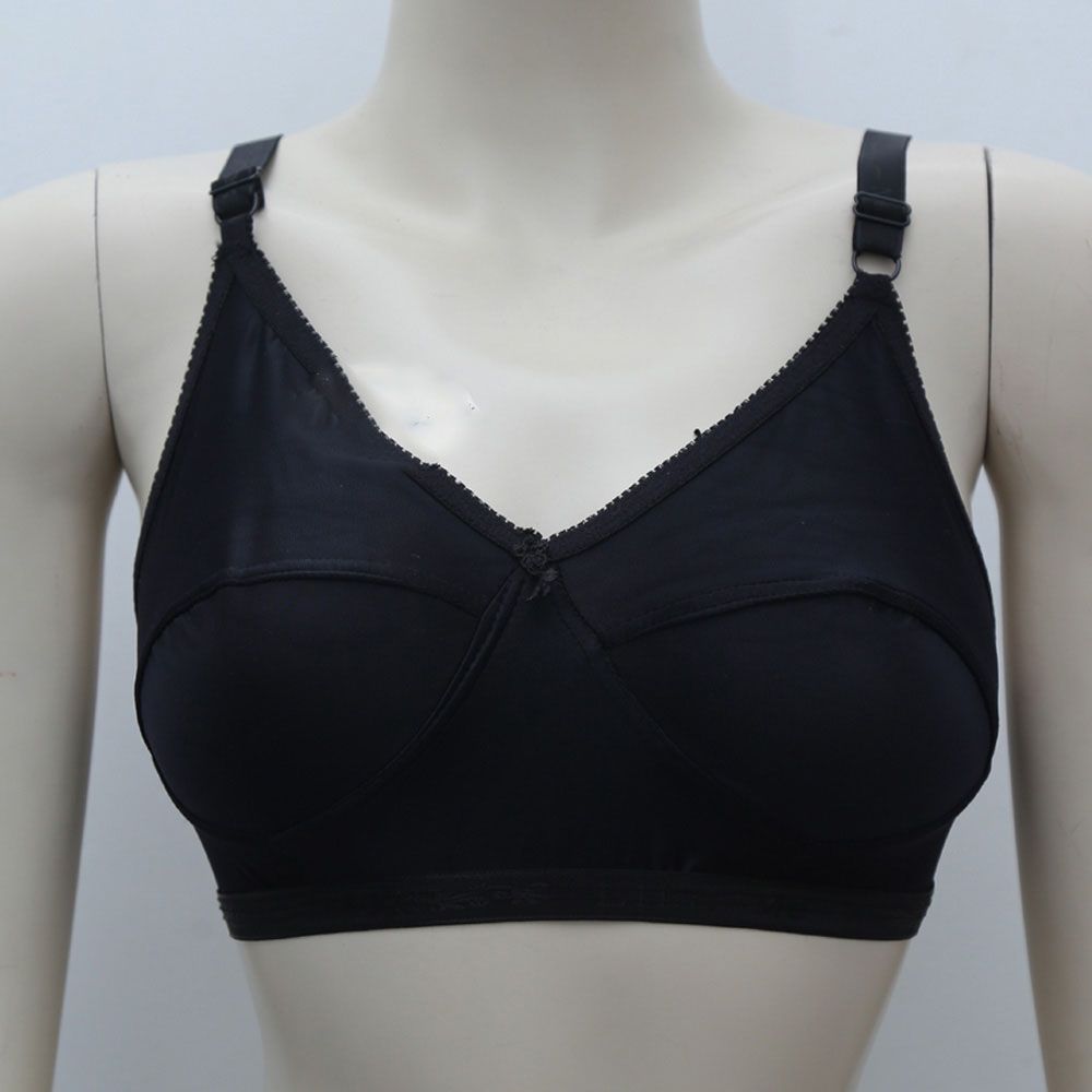 Black And Red Spandex Bra For Women And Girls-01 Piece