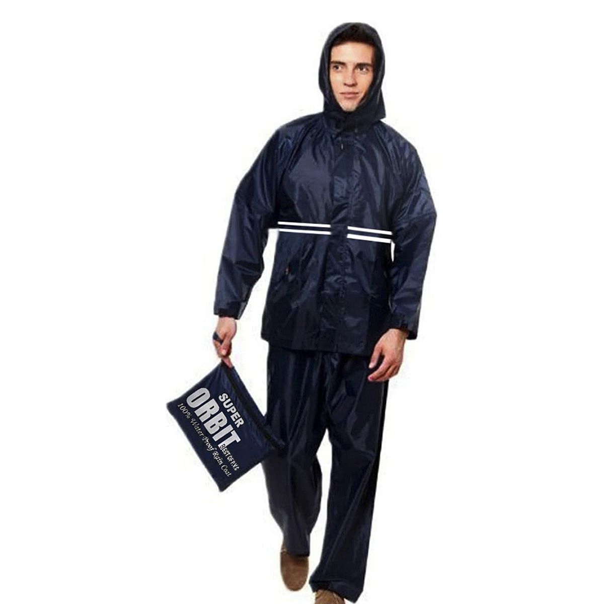 Waterproof Jacket and Pant with Bag Rain Coats for Men