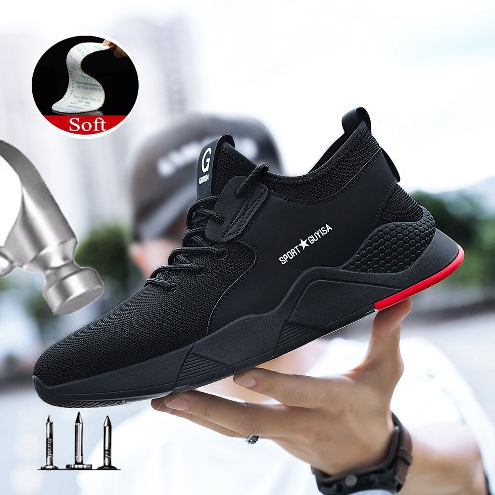 Safety Shoe Boots New New Men Work Safety Shoes Steal Toe Safety Shoes Sneaker Large Size 49 Size Sports Light Shoes