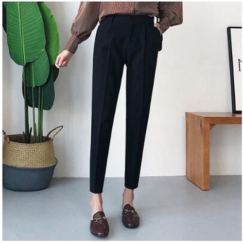 Winter Autumn Pants High Waist Women's Pencil Pants Casual Solid Harem Pants Female Warm Female Long Trousers