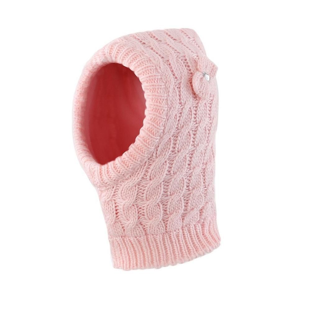 Connectyle Toddler Boys Girls Warm Winter Skull Cap Windproof Fleece Lined Hood Scarf Beanies Hat for Kids