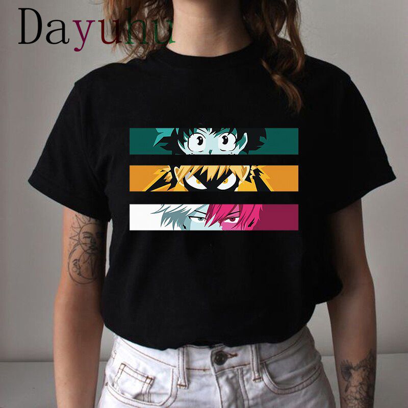 My Hero Academia T Shirt Men Todoroki Tshirt Boku No Hero Academia Anime Bakugou Himiko Toga T-shirt Graphic Tops Tees Male 90s
