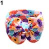 Newborn Baby Girls Fashion Flower Print Bowknot Headband Hair Band Headwear
