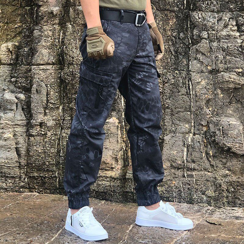 Men's Tactical  Pants Multi-pocket Streetwear Casual Jogger Pant Male Commuter Cargo Trousers Droppshipping