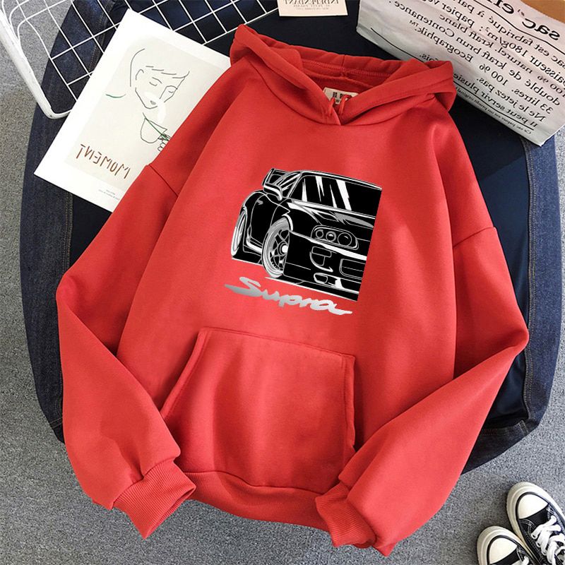 Anime Initial D Drift Hoodie Japanese Anime AE86 Hoodies Sweatshirt Print Trend Men Clothes -Hop Male Crewneck Streetwear Men