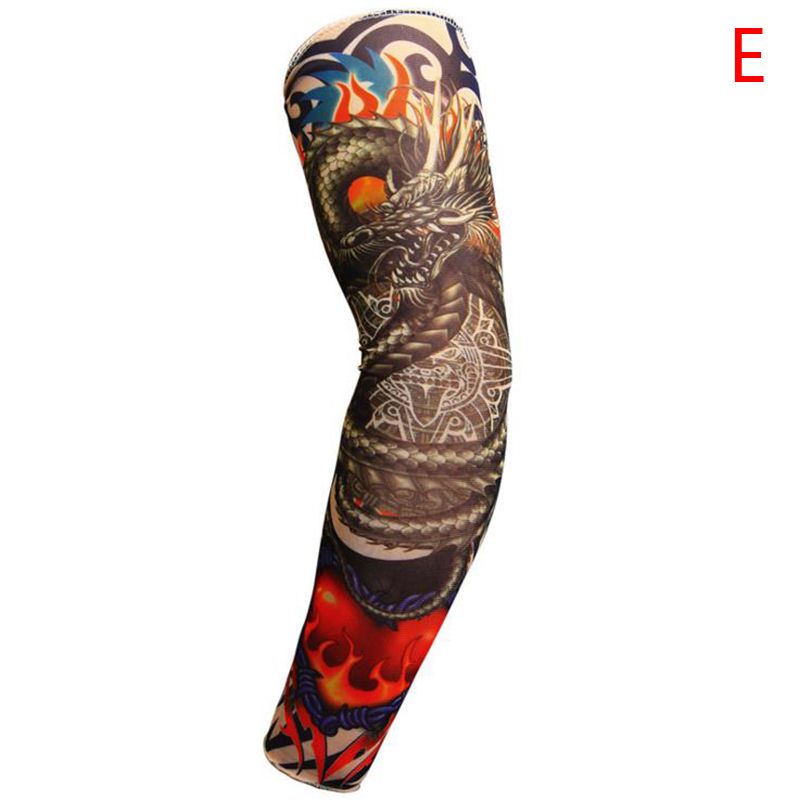 【BestGO】Arm Sns Proteive Stretchy Summer Tattoo Sleeves Designs Cool Sunscreen
