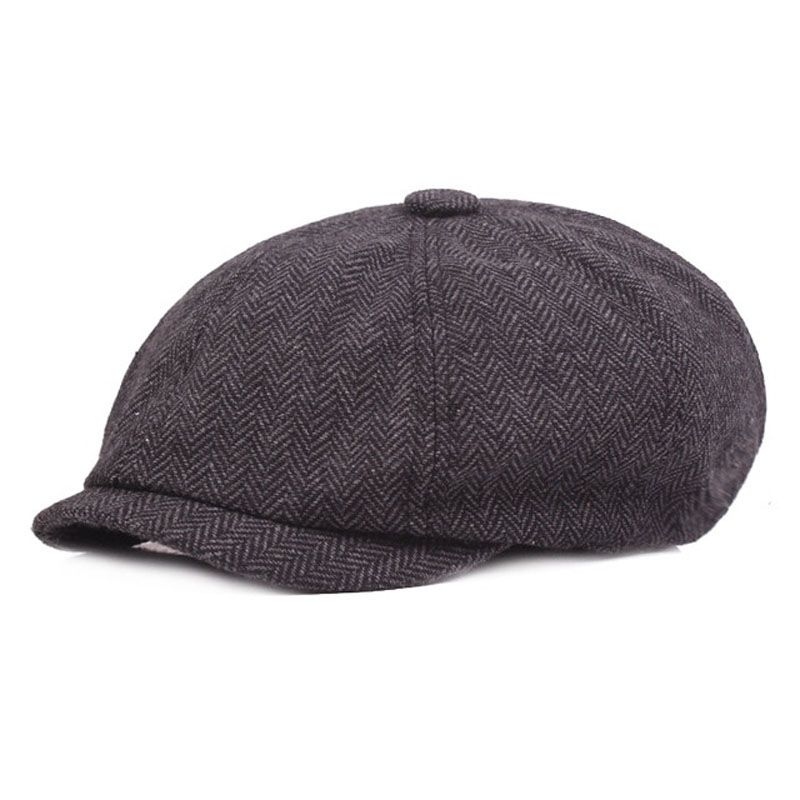 15 Style's Men's Casual Newsboy Beret Hat Spring and Autumn Retro Beret Hat Wild Casual Hats UniWild Octagonal Cap New
