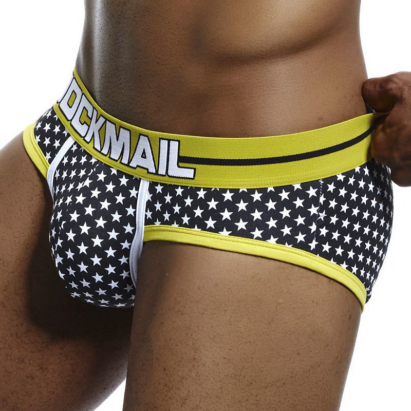 JOCKMAIL Sexy Man Men Briefs Cotton Male Panties Slip Cueca Gay Underpants Briefs men Shorts Fashion Printed stars