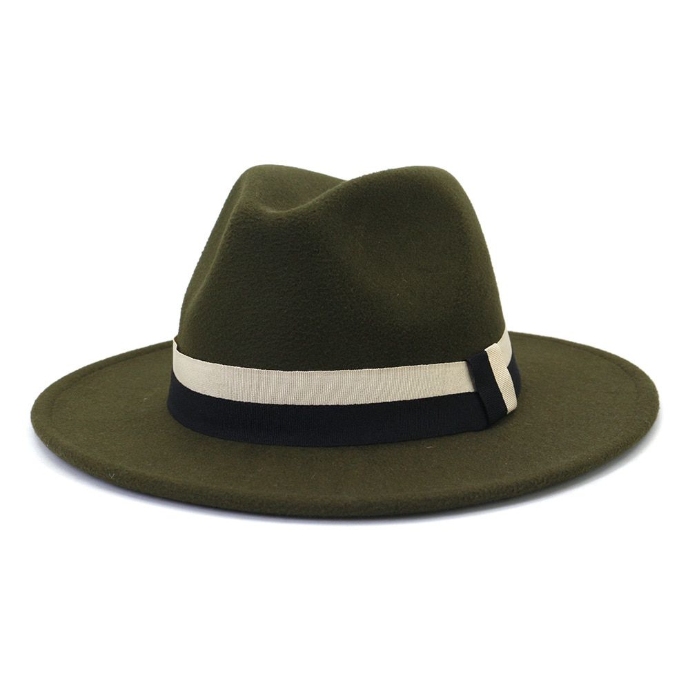 wholesale bulk price fedoras black band jazz hats for women and men summe cap  ribbon belt hat wool bowler hat church hat