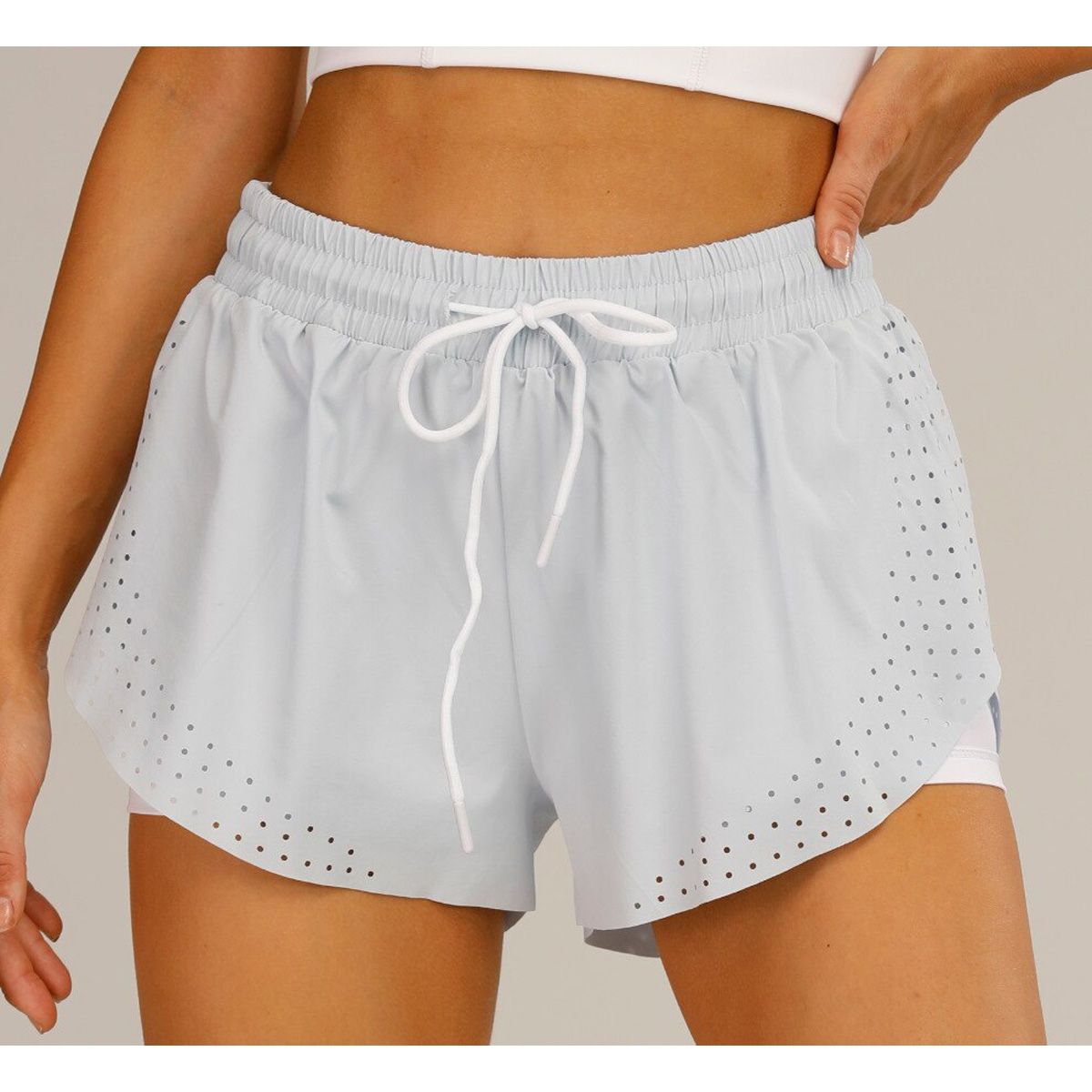 Summer Women Running Shorts Elastic Waist Running Workout Yoga Shorts Gym Fitness for Women Breathable Sportswear with Pockets