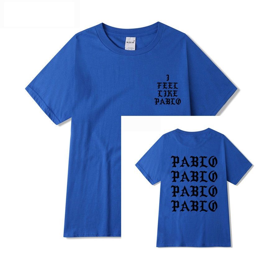 Kanye West Pablo T Shirt Men I Feel Like Paul Print Short Sleeves Anti Season 3 T-Shirt  Hop Social Club Rapper Tee Tops