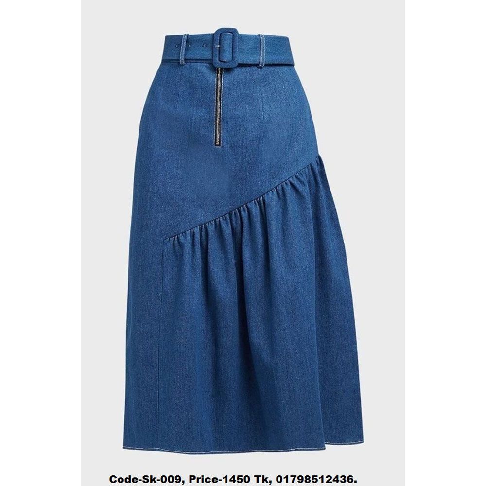 Navy Blue Stylish Skirt For Women