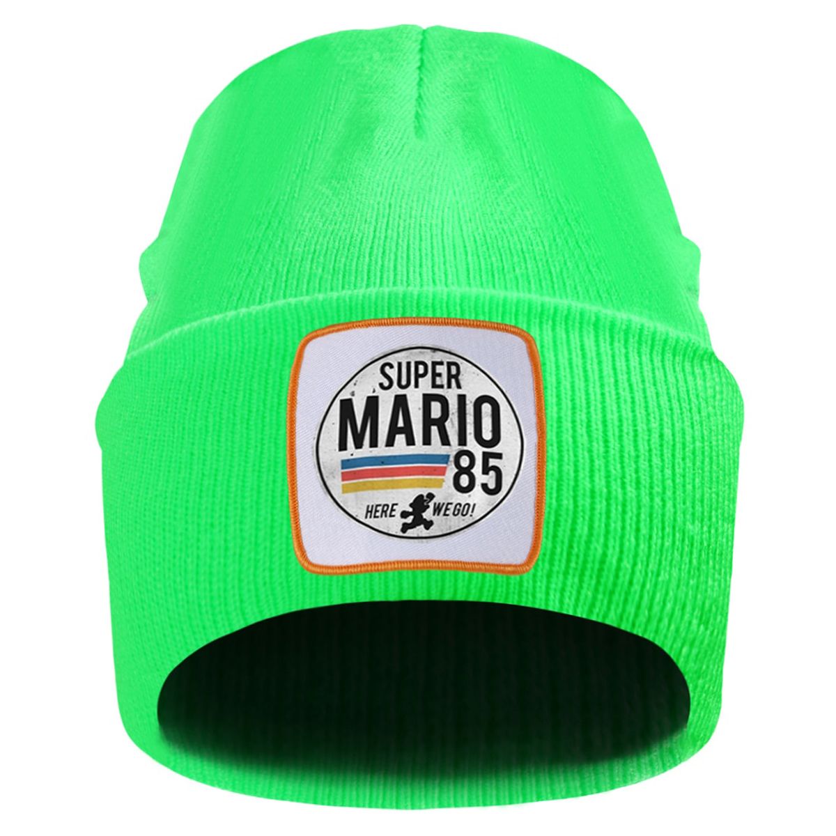 Super Mario 85 Print Beaines Man Hop Streetwear Hedging Hat Gorras Autumn Winter Warm Hop Skullies Beanie Knitted Cap