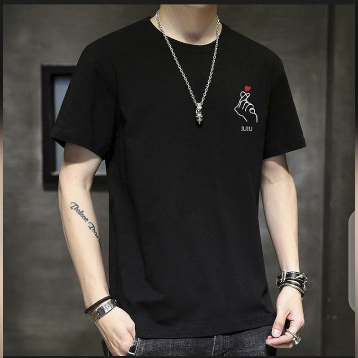 Cotton Short Sleeve  T-Shirt For Man