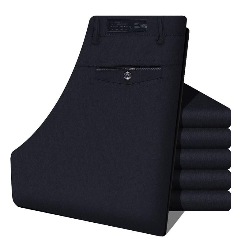 size 30-40 mens suit pants autumn spring male trousers long zipper solid color smart casual business dress pants clothes c40