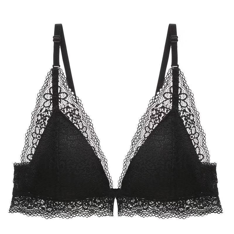 ABC Cup Quality Push Up Bra Women Lingeries  Front Close Button Bralette Lace Bras Female Girl Cotton  Underwear Bras
