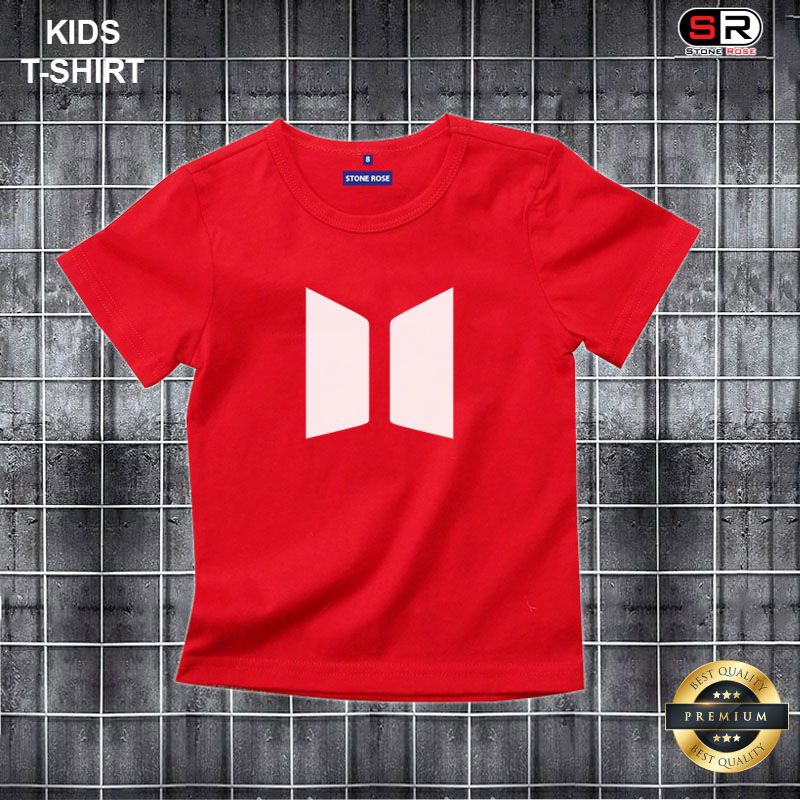 BTS Cotton Short Sleeve Premium T-Shirt For Boys- 17000T