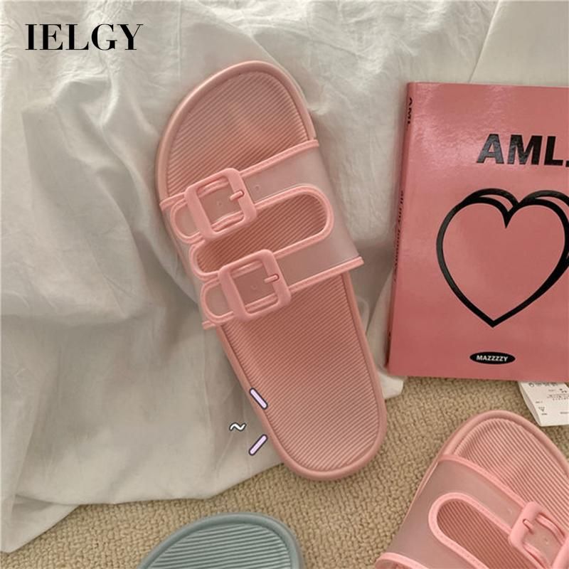 IELGY women's sandals and slippers Korean style go out non-slip home soft bottom wear-resistant