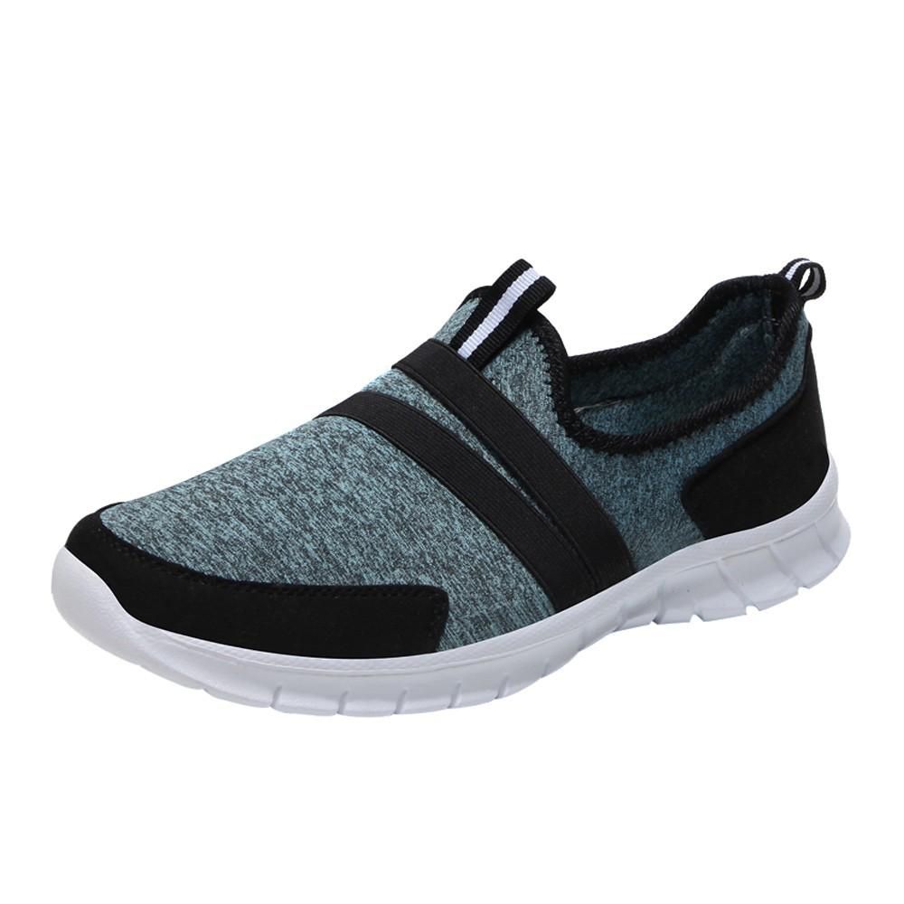 【ALLGOOD】Fashion Mesh Soft Round Head Bottom Set Foot Casual Sports Shoes Lazy Shoes