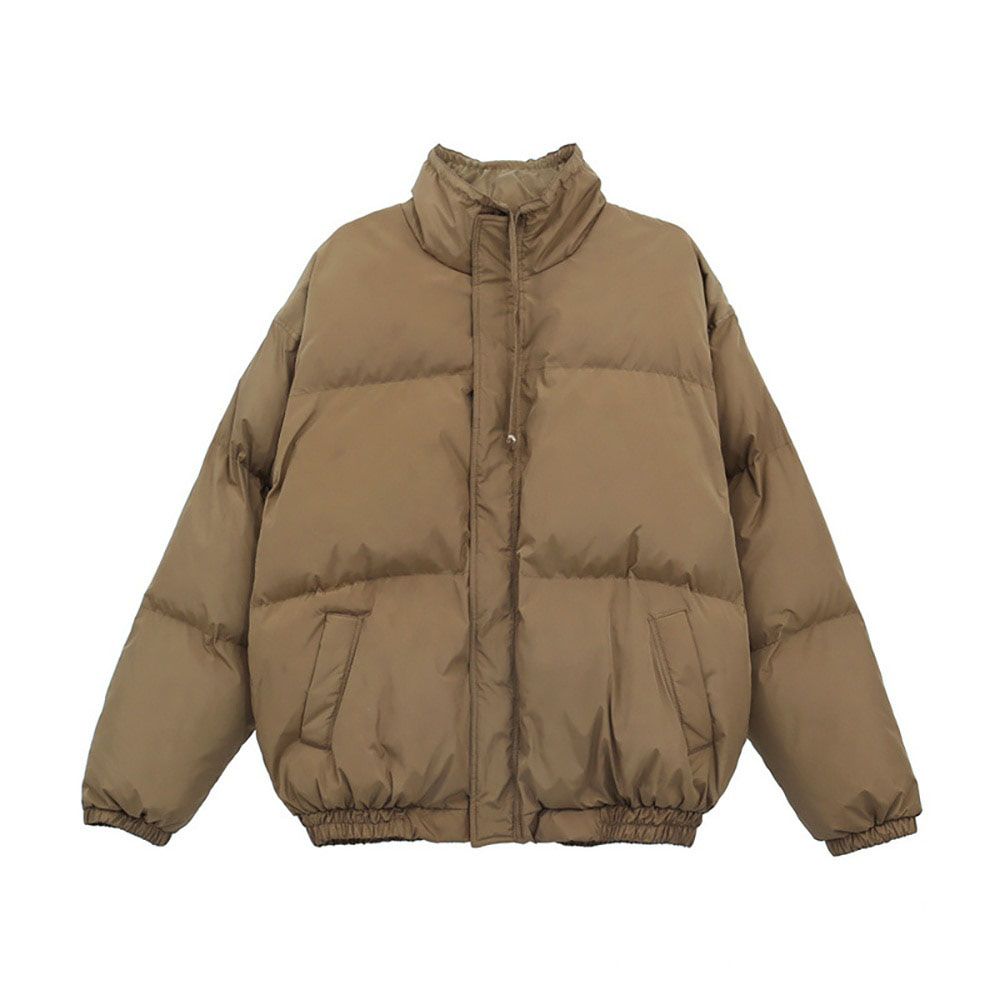 Men's down thick warm autumn and winter jacket cotton jacket casual simple 1:1 top