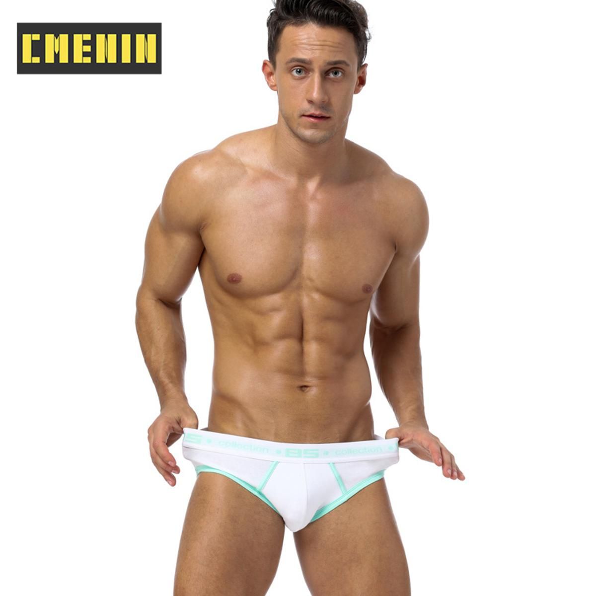 CMENIN 1pcs BS (1 Pieces) Comfort Spandex Underwear Men Jockstrap Briefs Popular Men Underpants Male Panties Floral Mens Innerwear BS106