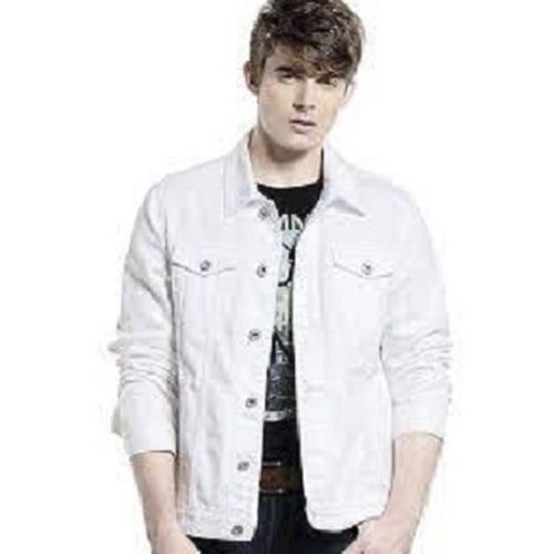 winter white denim jacket for men