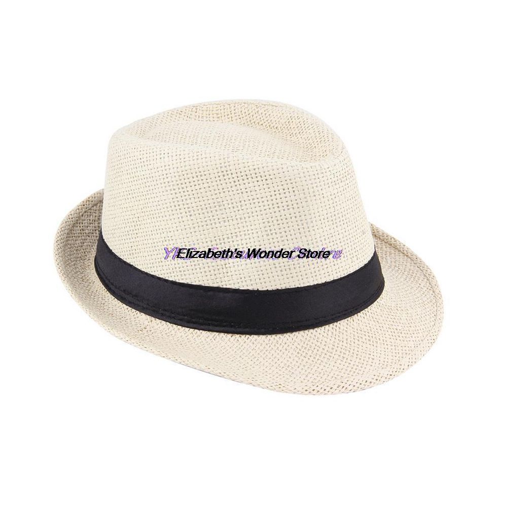 Bucket Hat Men Women Straw Hat Beach Fedora Trilby Straw Panama Gangster Caps Fit For Women Men