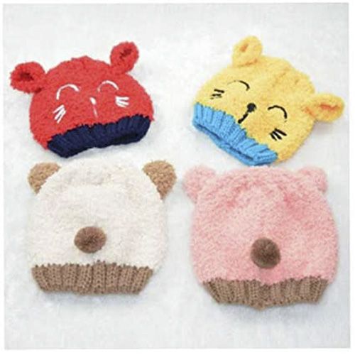 Soft Warm Knitted Baby Hats Caps Cute Cozy Chunky Winter Infant Toddler Baby Beanies